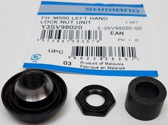 Конус + гайка задньої втулки Shimano лівий FH-M590